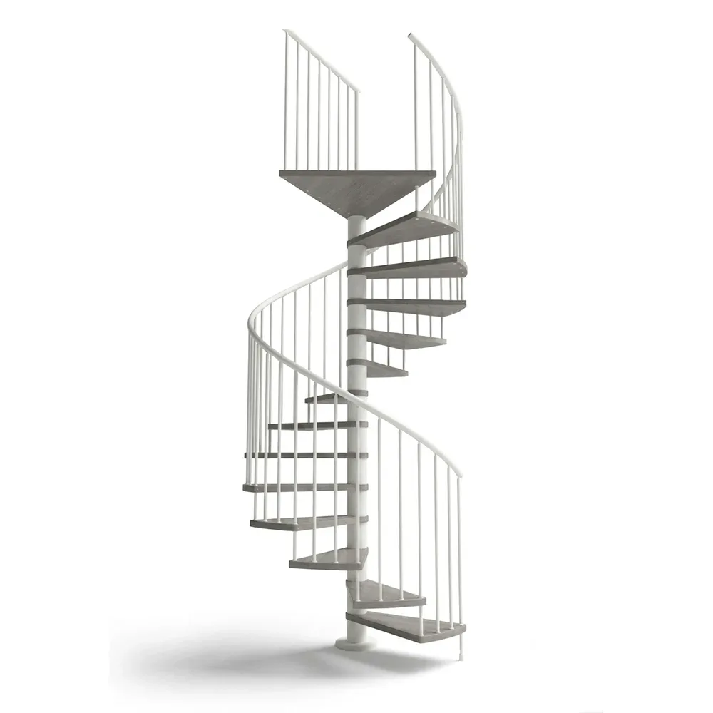 Scala a chiocciola interni C20 UK Standard 4830-5000 H 1600 mm - Stone natural OIL cod. BR-ST-NO, Grigio cod GI