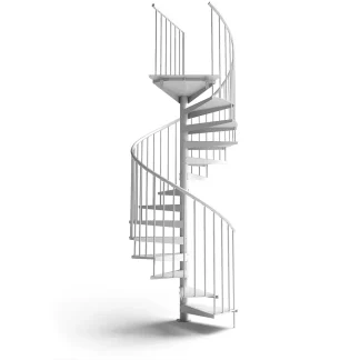 Scala a chiocciola F20ZV bianco
