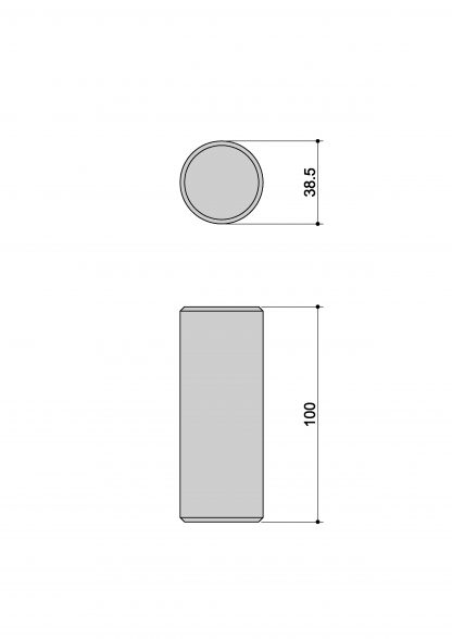 Spina giunto corrimano inox Ø42,4 C3 misure