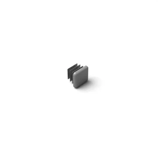 Tappo in nylon terminale per colonna quadrata 20 x 20 colore grigio