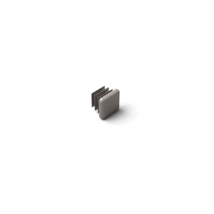 Tappo in nylon terminale per colonna quadrata 20 x 20 colore tortora